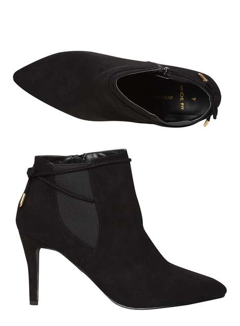 Black 'Wales' Pointed Boots